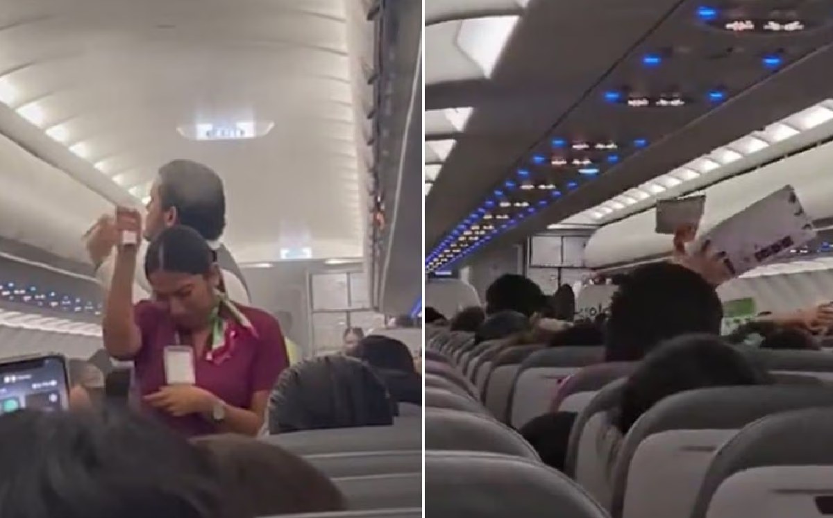 VIDEO: Captan avión de Volaris invadido por "mosquitos" que atacaron a pasajeros