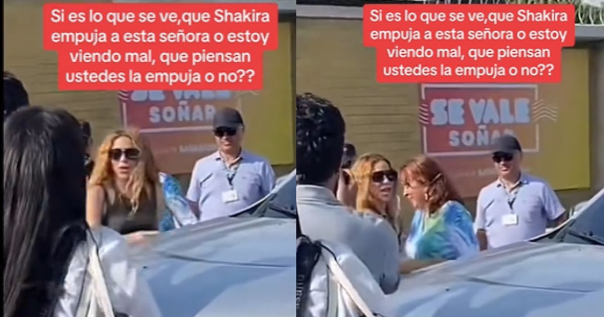 VIDEO: Acusan a Shakira de empujar a una mujer en público