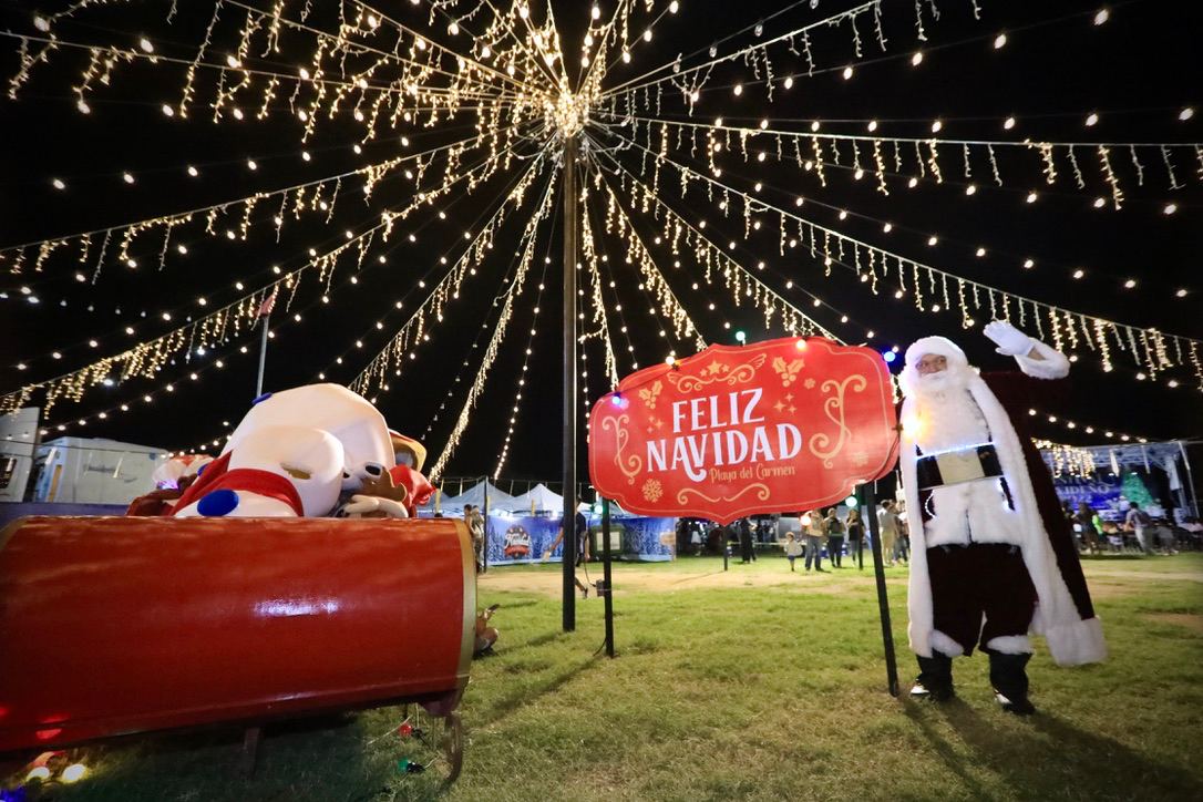 Santa en Playa del Carmen