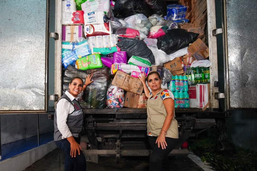 Llega a Guerrero ayuda humanitaria proveniente de Quintana Roo