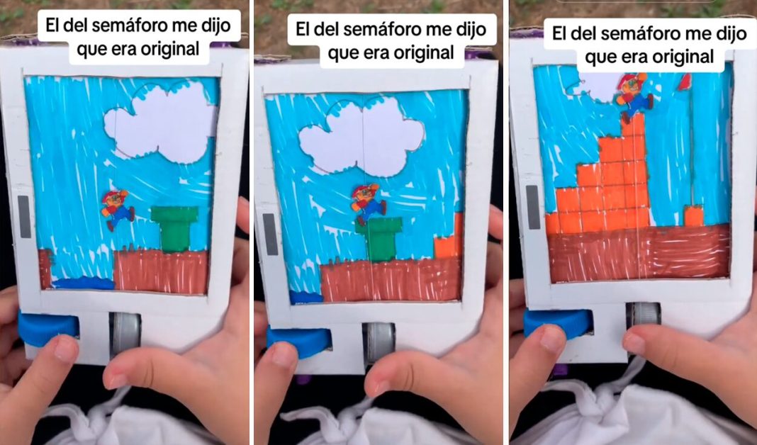 VIDEO: Hombre construye juego de Mario Bros para su hijo y usuarios lo aplauden