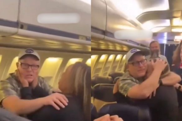 VIDEO: Hombre con Alzheimer sufre crisis en pleno vuelo y pasajeros cantan para calmarlo