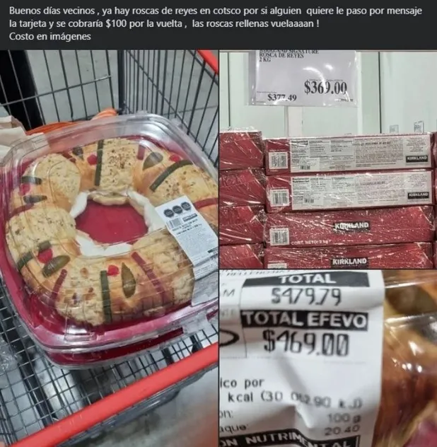 Denuncian reventa de Roscas de Reyes del Costco en Monterrey