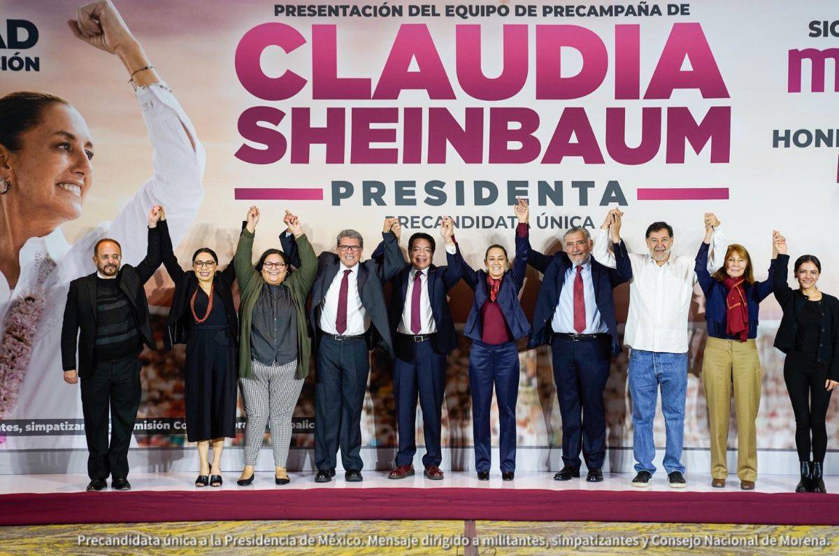 Sheinbaum presenta equipo de campaña para elecciones 2024