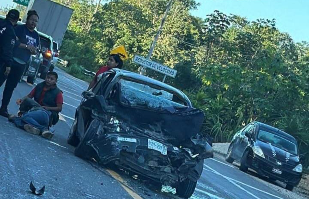 Choque deja 3 muertos y 1 lesionado en carretera Tulum-Felipe Carrillo a la altura de Muyil