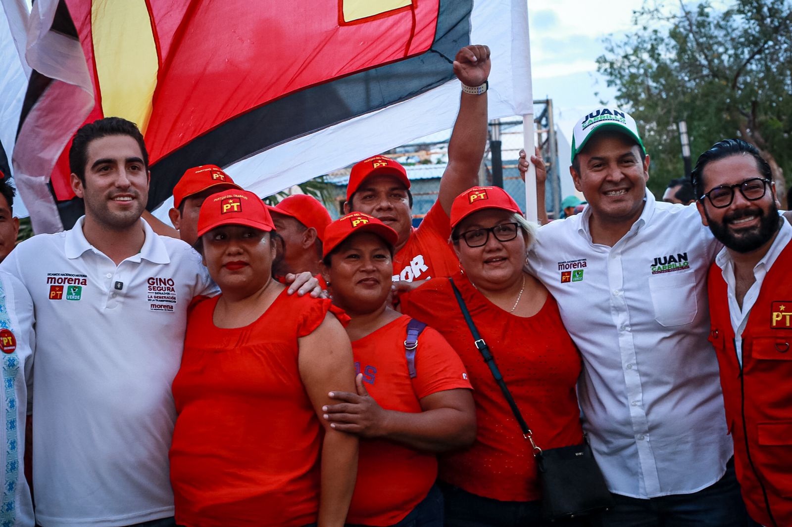 Con Juan Carrillo y Gino Segura avanza la 4T en favor del pueblo