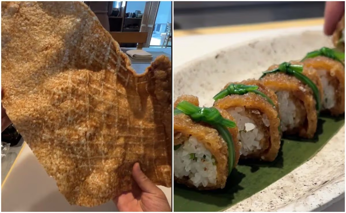 VIDEO: Chef japonés se hace viral tras ‘inventar’ el sushi de chicharrón y mexicanos lo critican