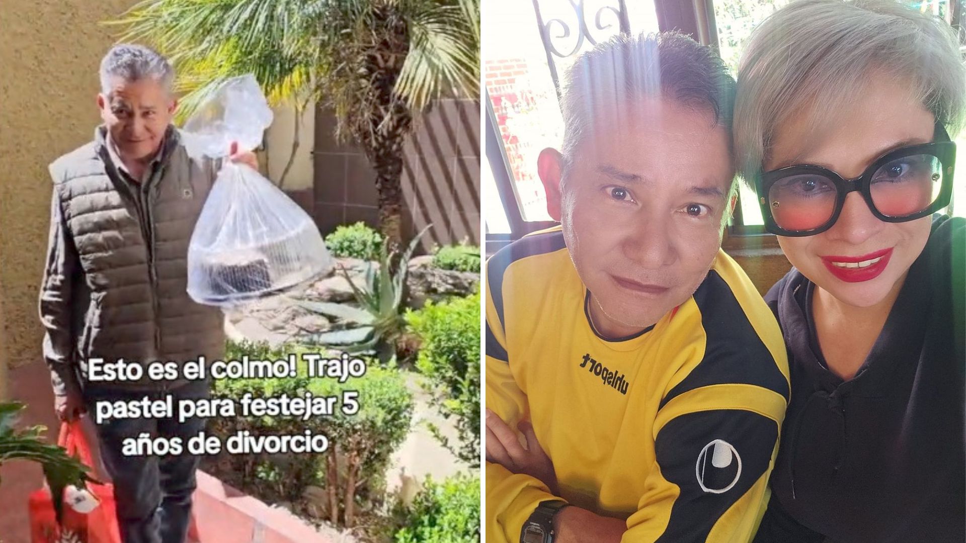 VIDEO: Hombre festeja 5 años de divorciado, con su exesposa