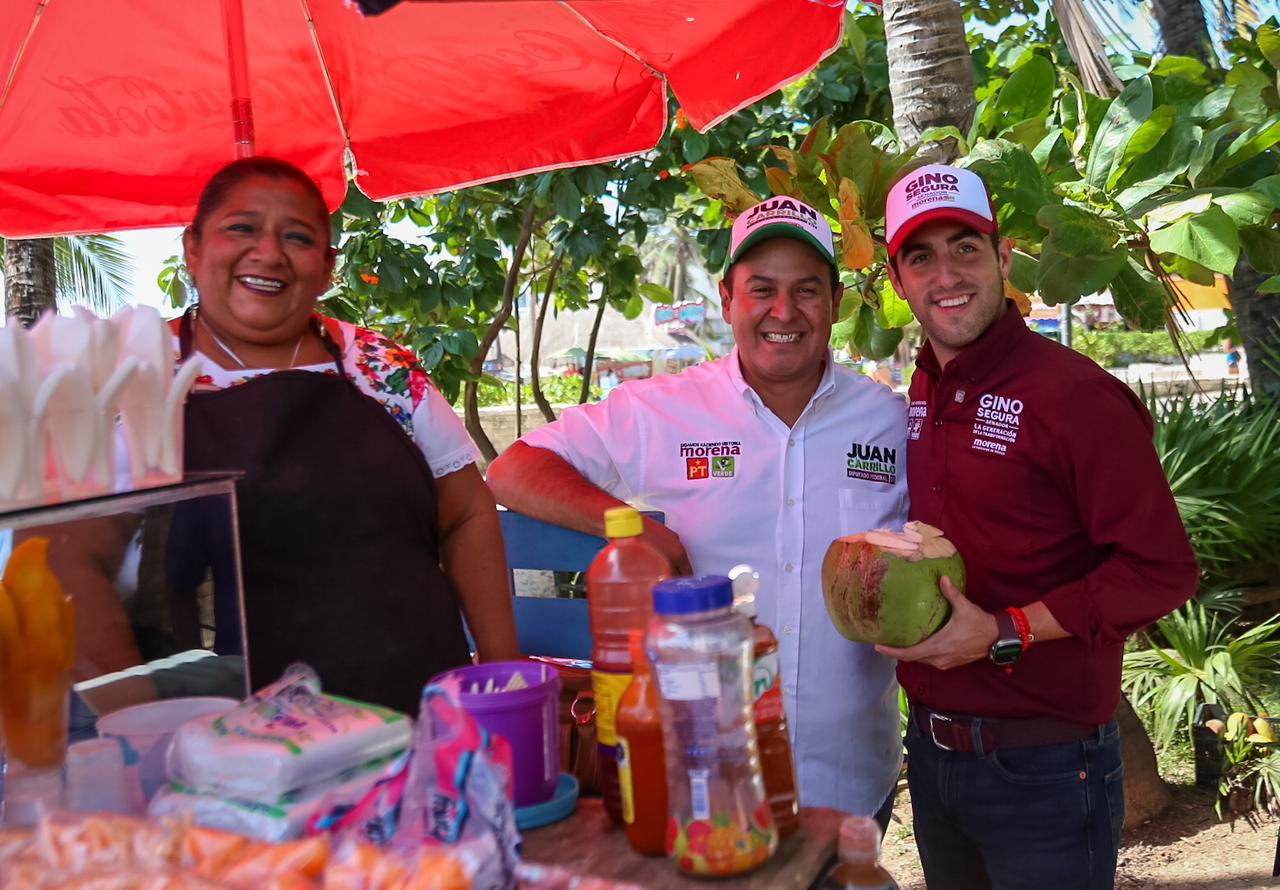 Juan Carrillo propone cuidar a los comerciantes y emprendedores haciendo de la extorsión un delito grave