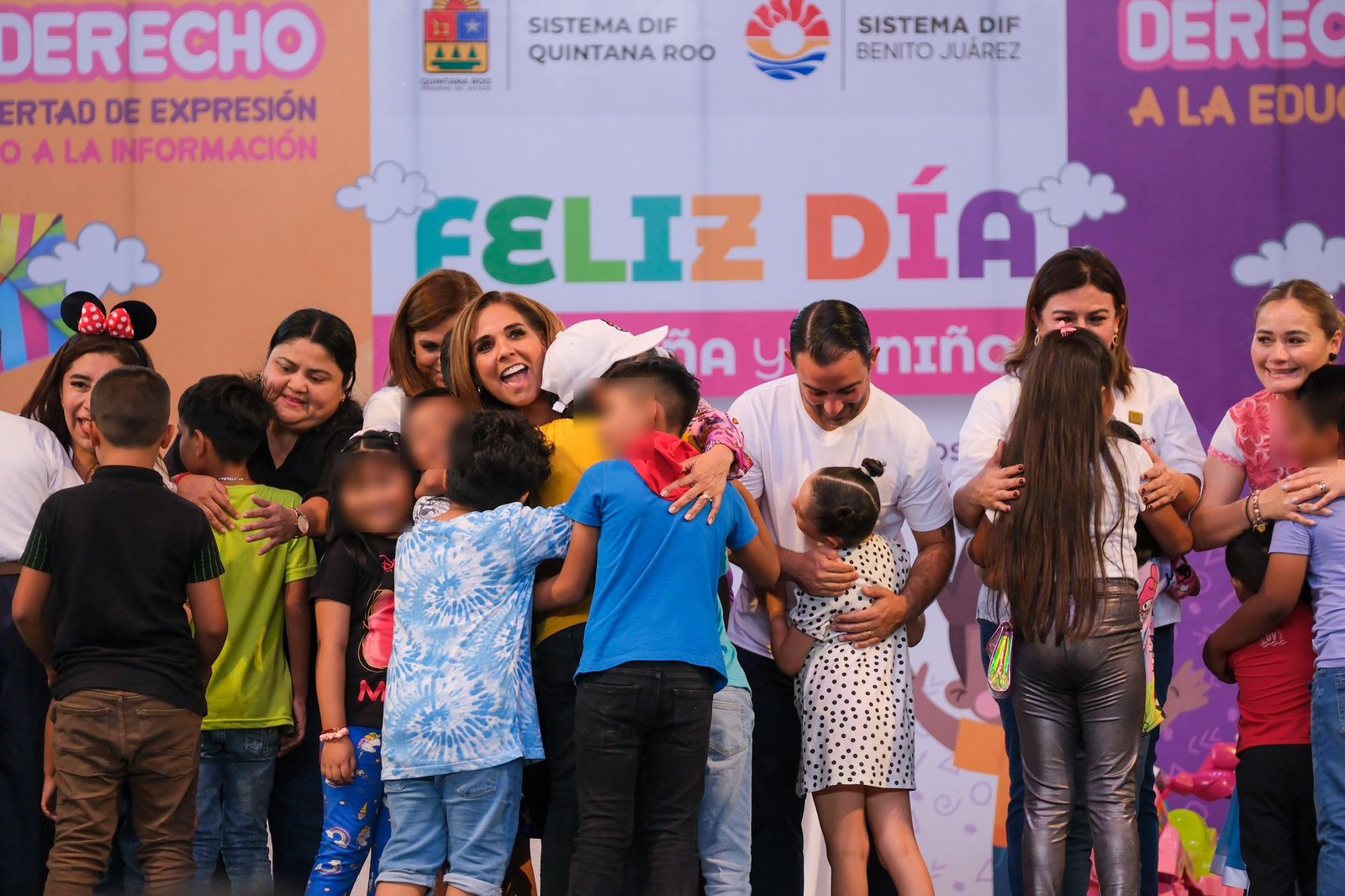 Reafirman derechos infantiles y promueven la integración familiar en festival del Día de la Niña y del Niño en Cancún