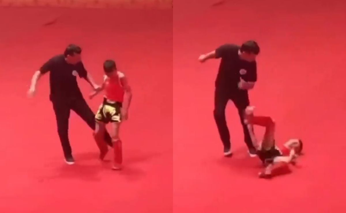 VIDEO: Padre agrede a su hijo durante competencia de artes marciales