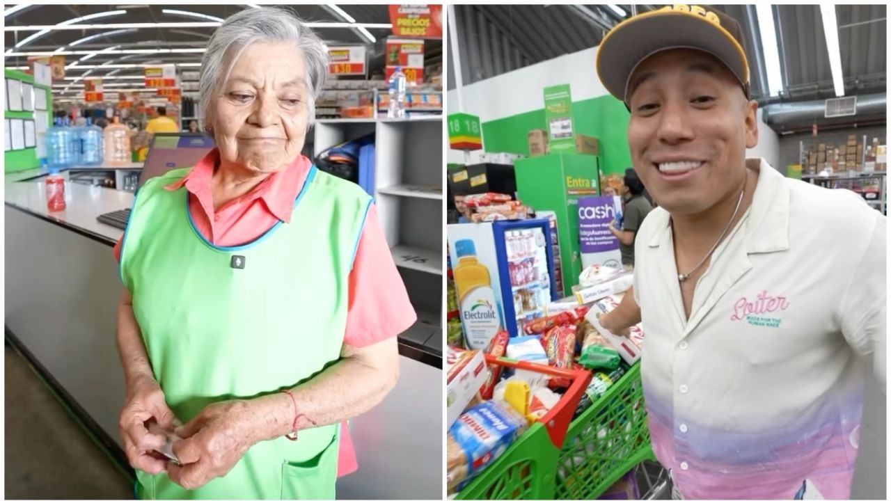 VIDEO: Tiktoker Yulay se hace viral por hacer despensas y regalarlas a "cerillitos" de la tercera edad