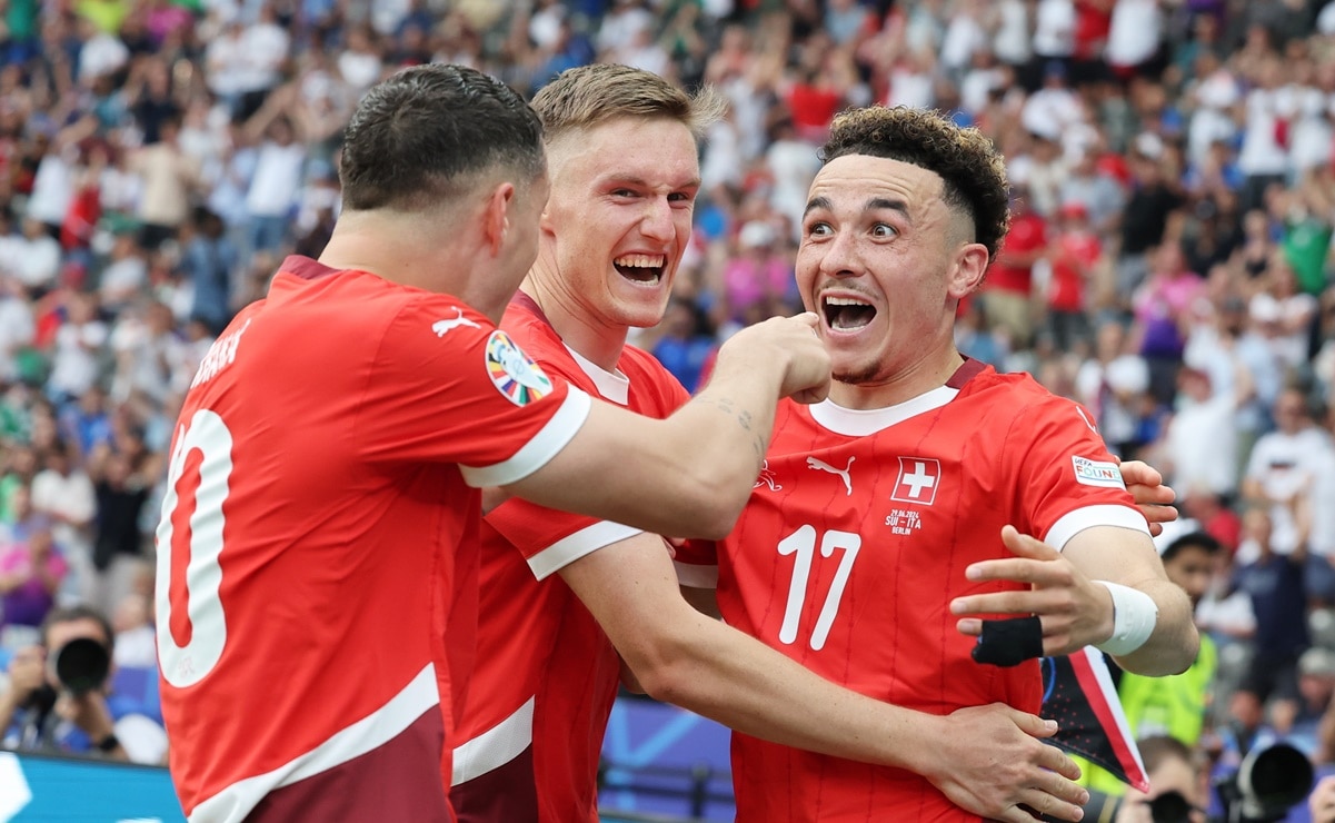 Suiza sorprende y elimina a Italia de la Eurocopa, espera rival en los cuartos de final