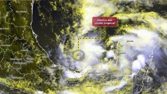 Se forma potencial ciclón tropical uno al sur del Golfo De México; anuncia Conagua