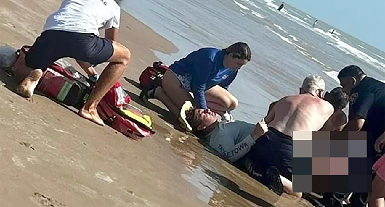 VIDEO: Dos personas son atacadas por un tiburón en playa de Texas