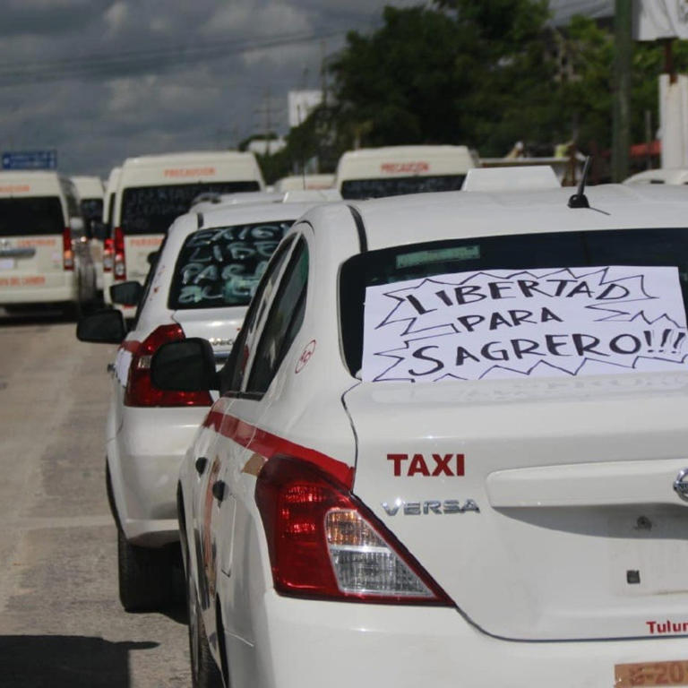 Miembros del FUTV se manifiestan en contra de la detención del líder Eleazar Sagrero