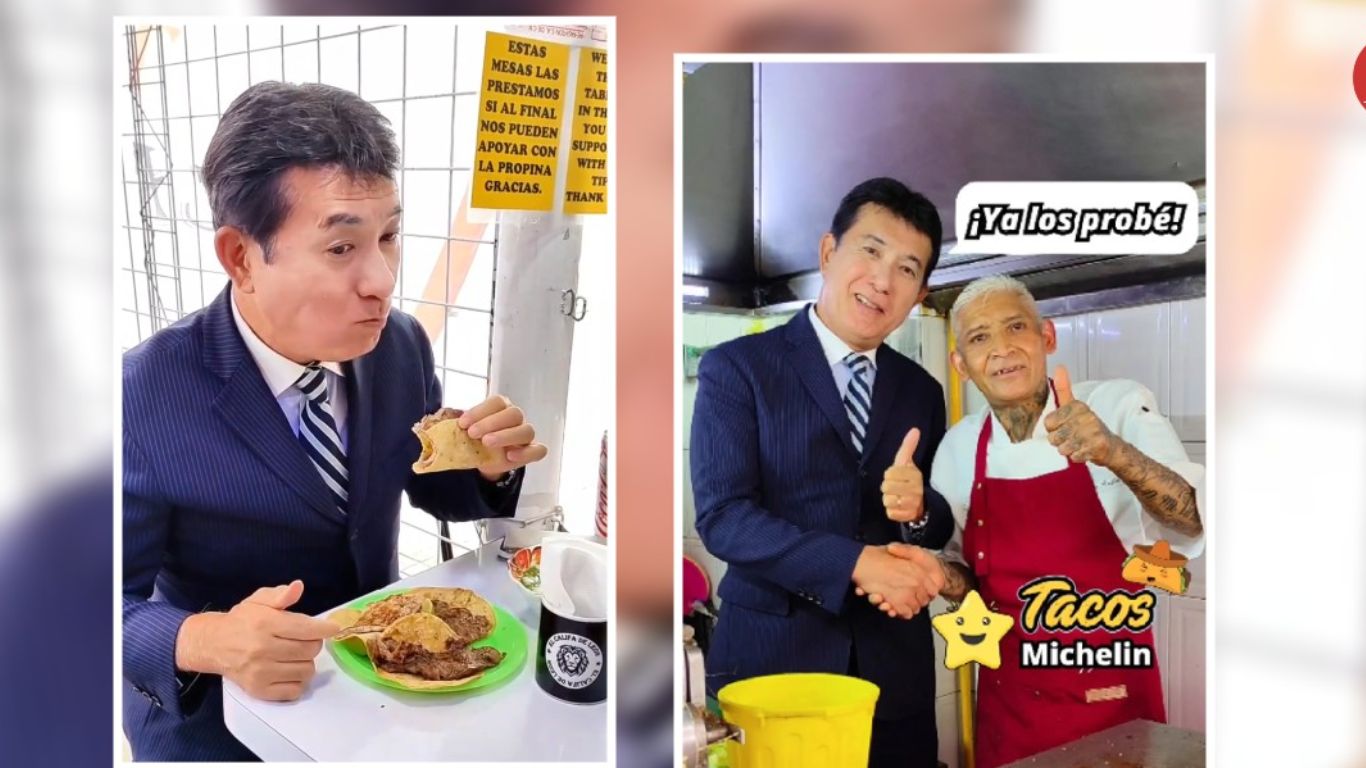 Embajador de Japón en México queda enamorado tras probar los tacos 'El Califa de León'