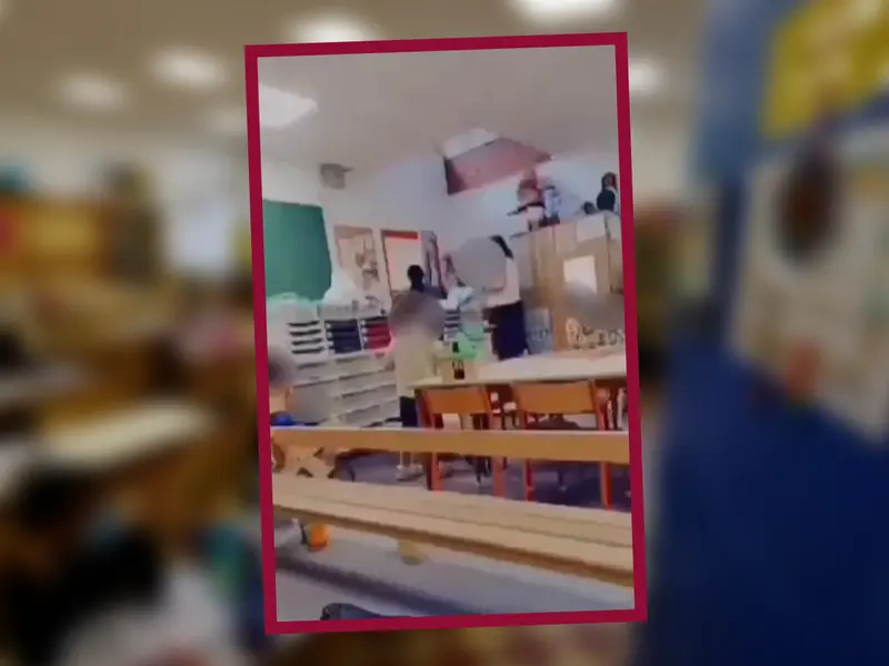 VIDEO: Graban a maestra de kinder golpeando a una niña en plena clase