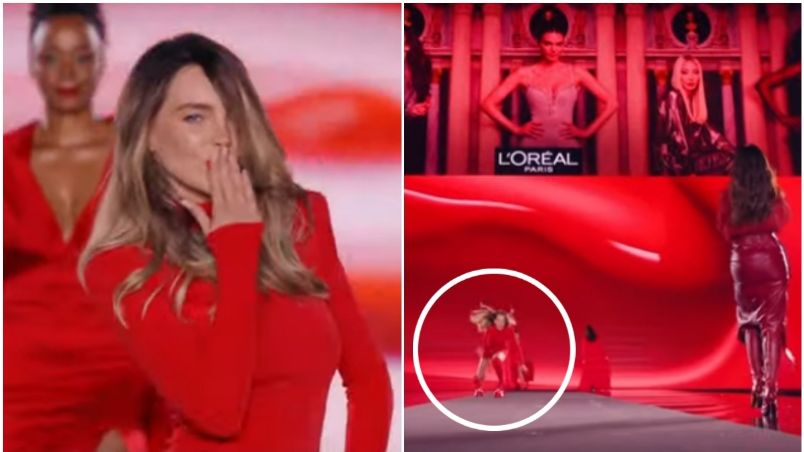 VIDEO: Belinda sufre caída en pleno debut en la Fashion Week de Paris