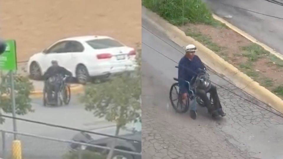 VIDEO: Captan a supuesto paralítico que pedía limosna, caminando y con auto de lujo