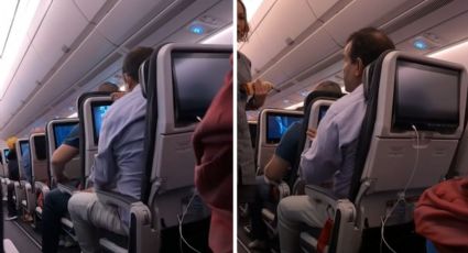 VIDEO: Pasajero de avión estalla porque su vecino de adelante reclinó su asiento y su reacción desata un debate