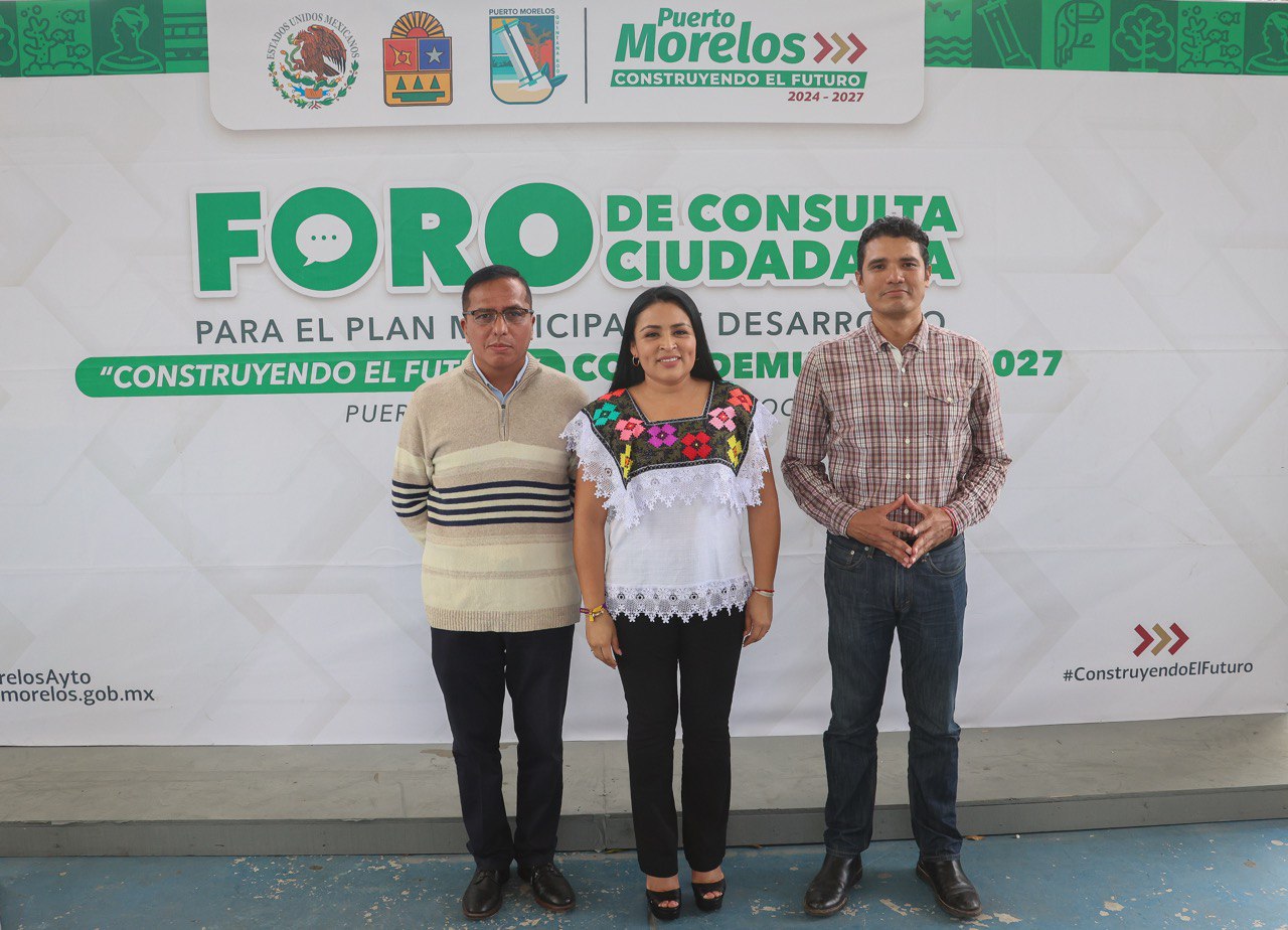 Realizan foro para la elaboración del Plan Municipal de Desarrollo en Puerto Morelos