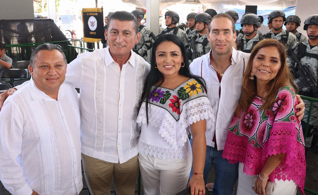 Presente Blanca Merari en el primer aniversario y conclusión del Tren Maya