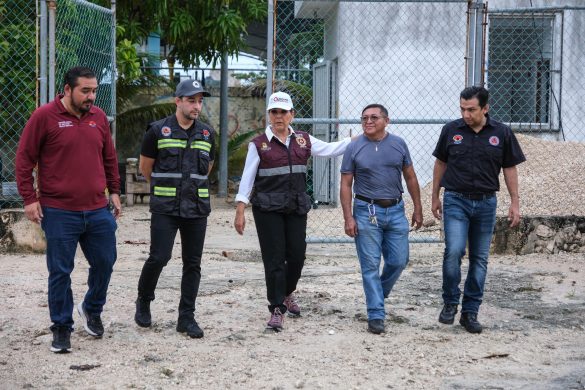 Mara Lezama verifica limpieza de cárcamos en Cancún