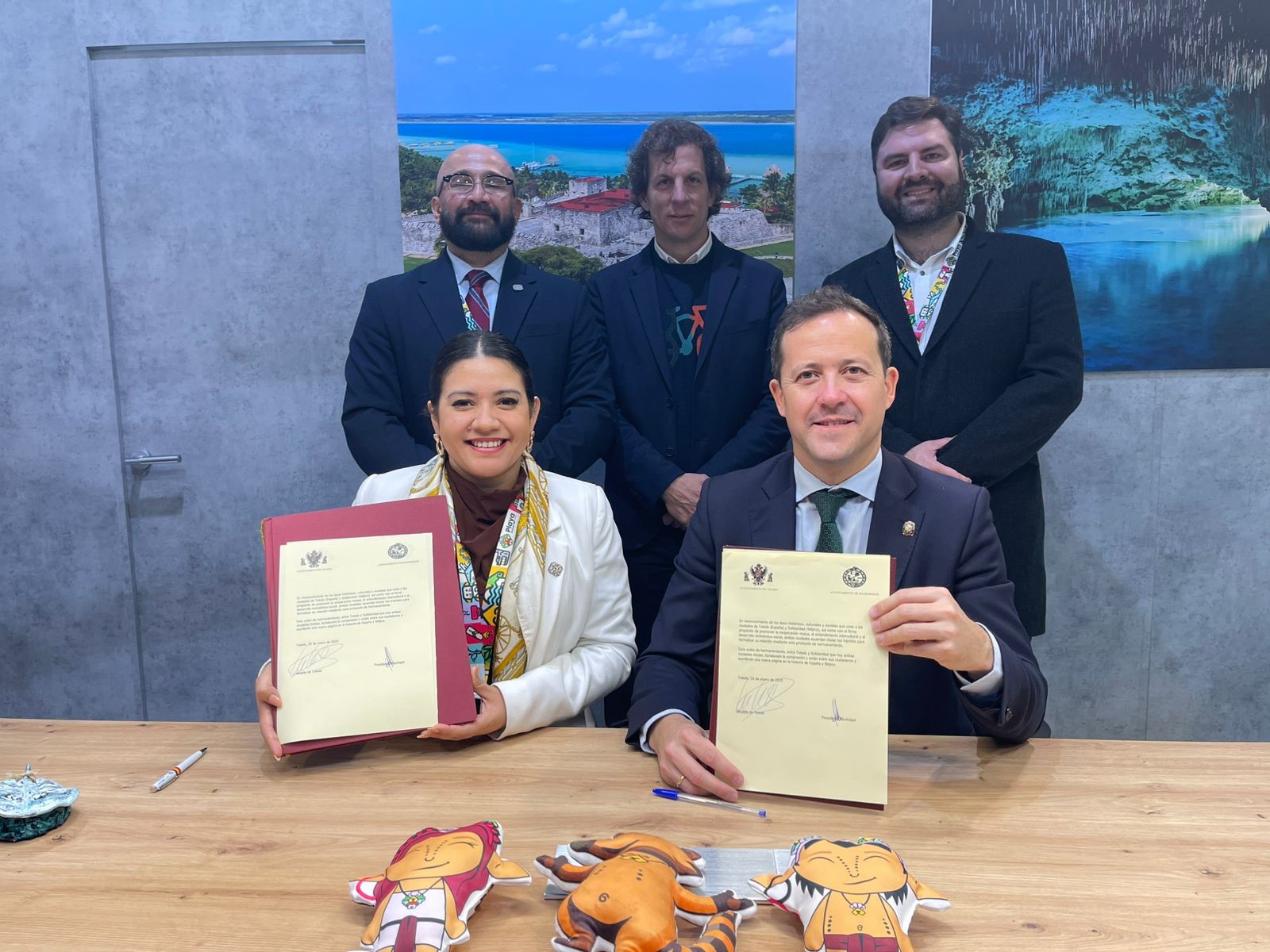 Con Toledo Playa del Carmen cierra su tercer hermanamiento en FITUR