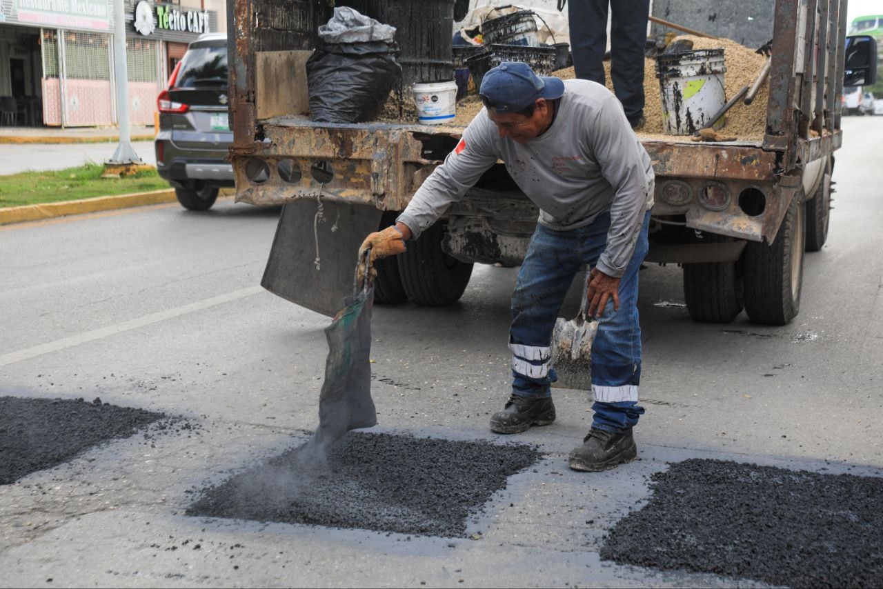 bacheo en Playa del Carmen