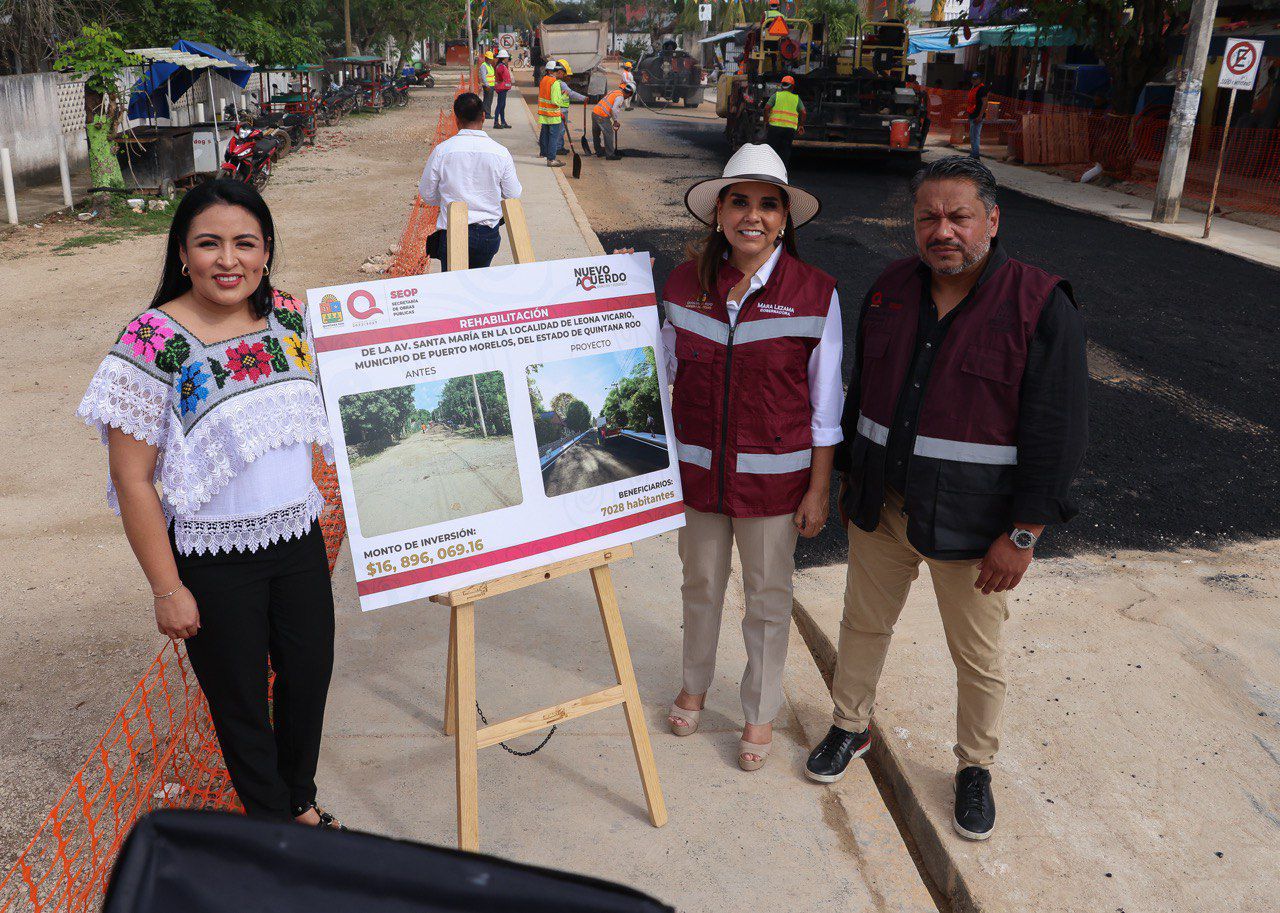 Agradece Blanca Merari obras y programas que impulsa Mara Lezama para abatir rezagos en Puerto Morelos