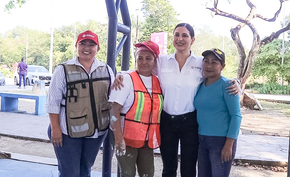 remodelan parque de la avenida 90 Norte