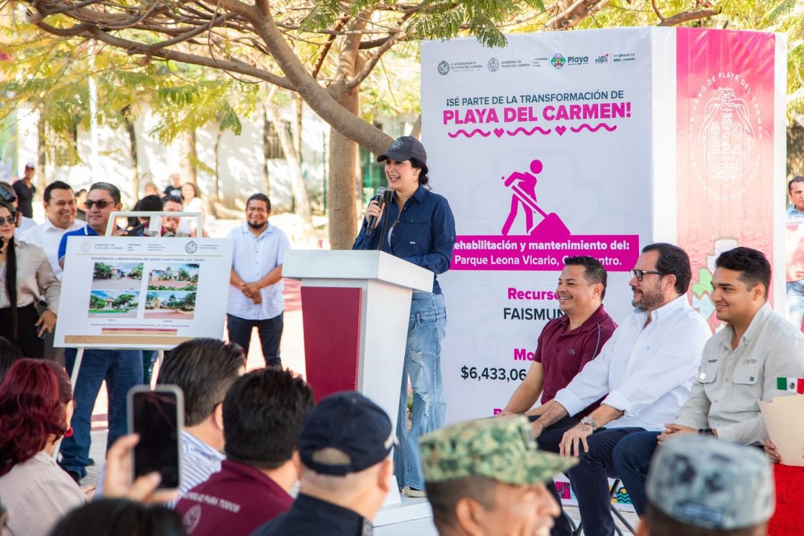 reinauguración del parque Leona Vicario
