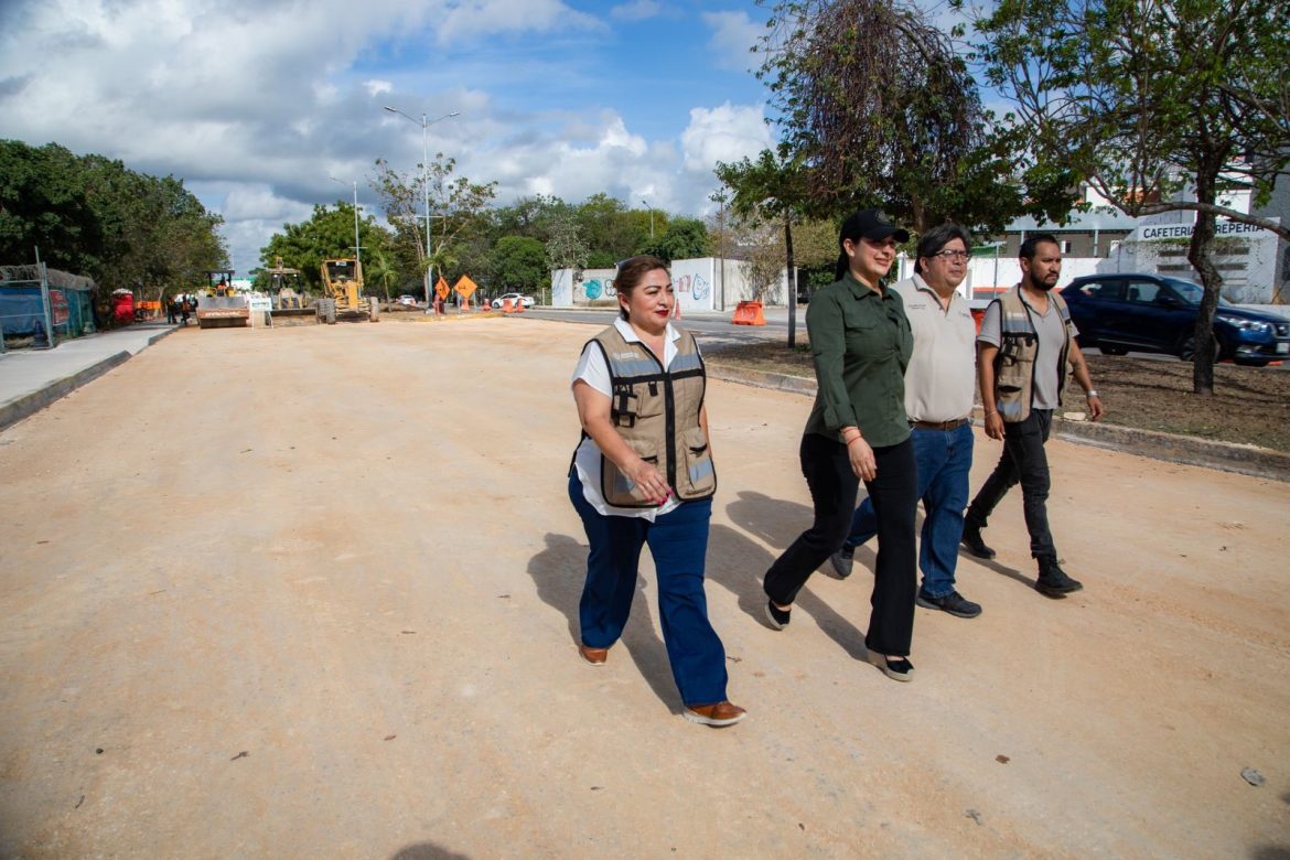 repavimentación de Playa del Carmen