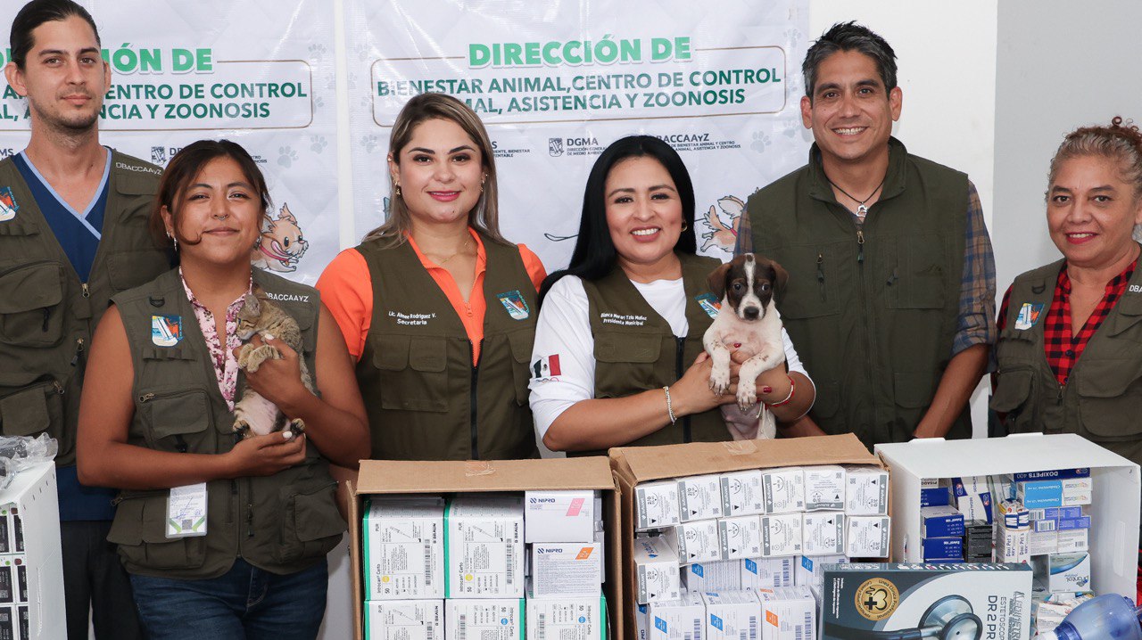 Entrega Blanca Merari equipos e insumos para proteger y garantizar trato justo a los animales