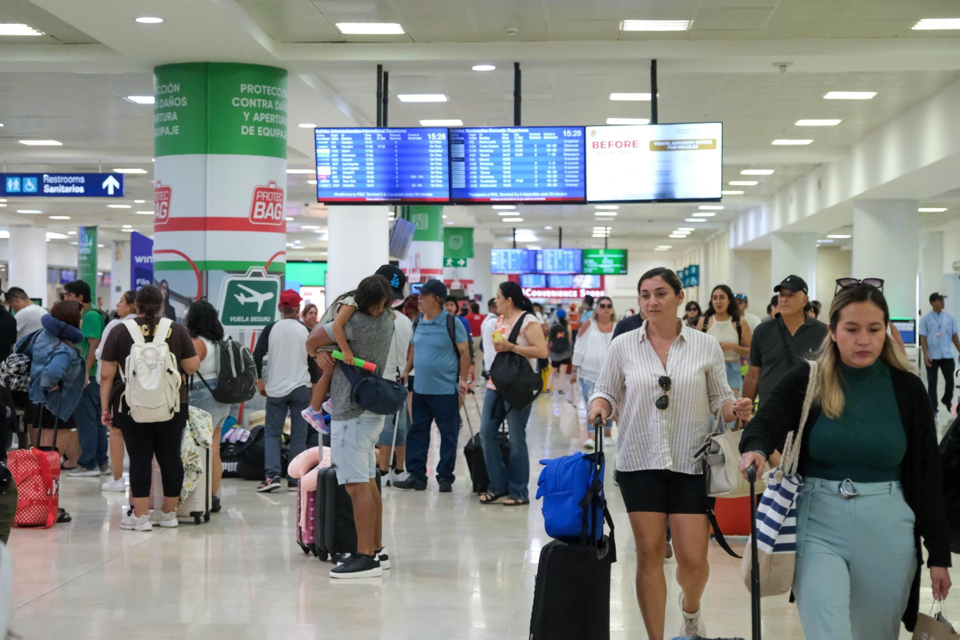 Crece la llegada de turistas internacionales a Quintana Roo