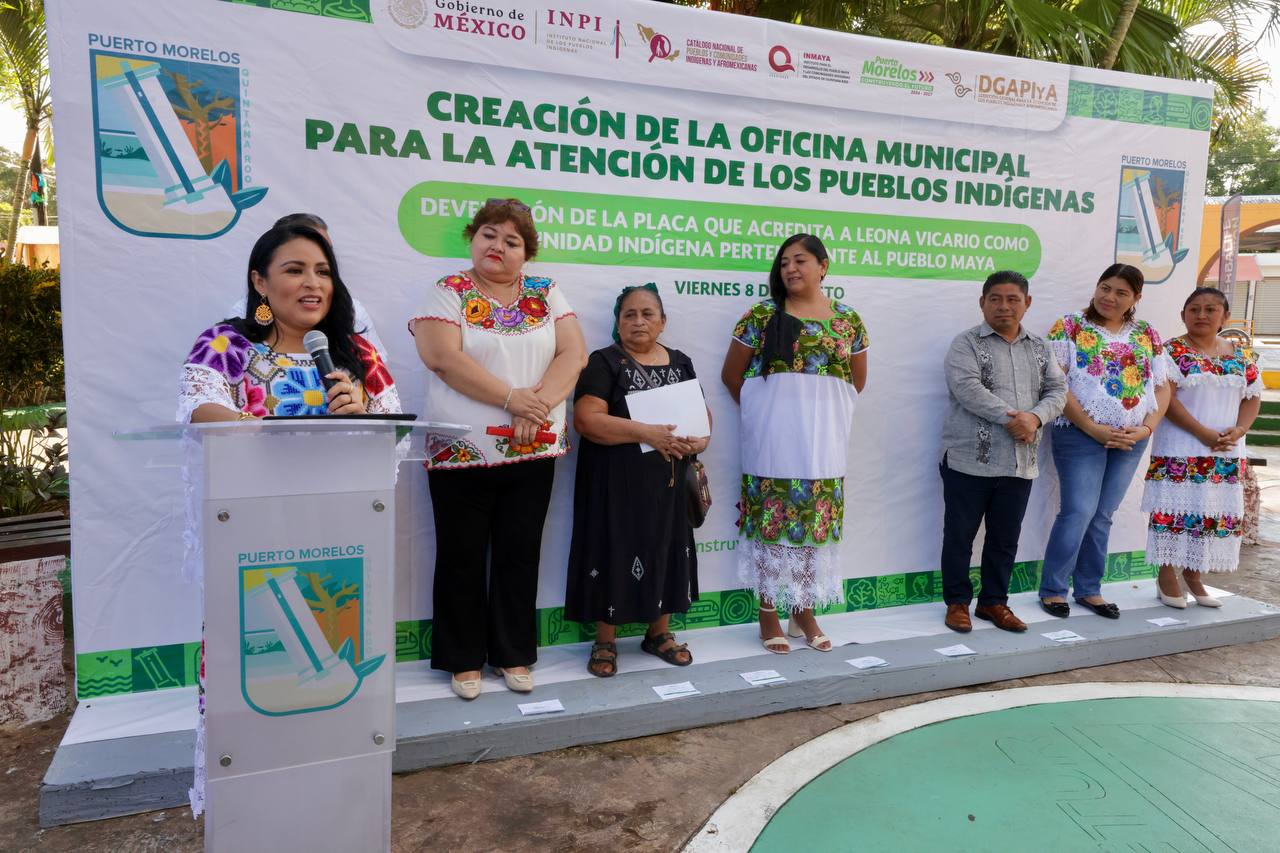 Merari Tziu Muñoz inauguró la Dirección de Asuntos Indígenas y Afromexicanos