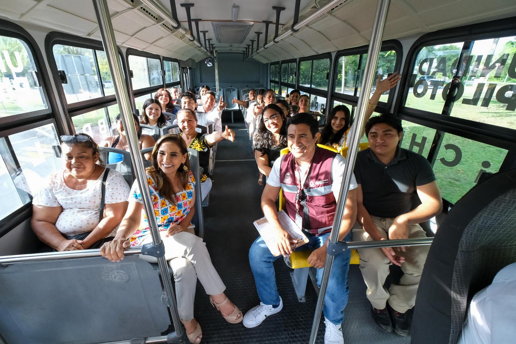 Arranca en Chetumal la primera ruta piloto de transporte público del Plan Estratégico de Movilidad