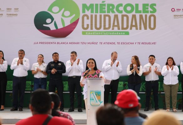 Blanca Merari Tziu Muñoz puso en marcha el programa Miércoles Ciudadano