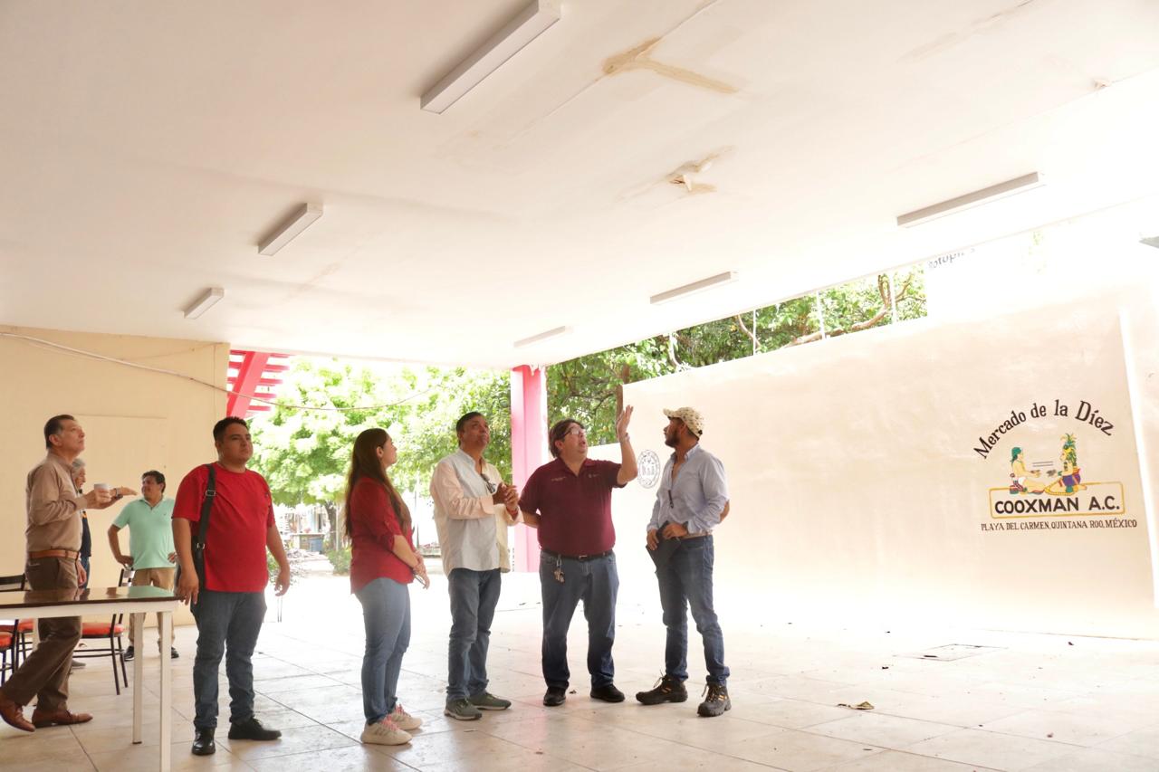 Gobierno de Playa del Carmen reafirma compromiso con locatarios del Mercado Municipal