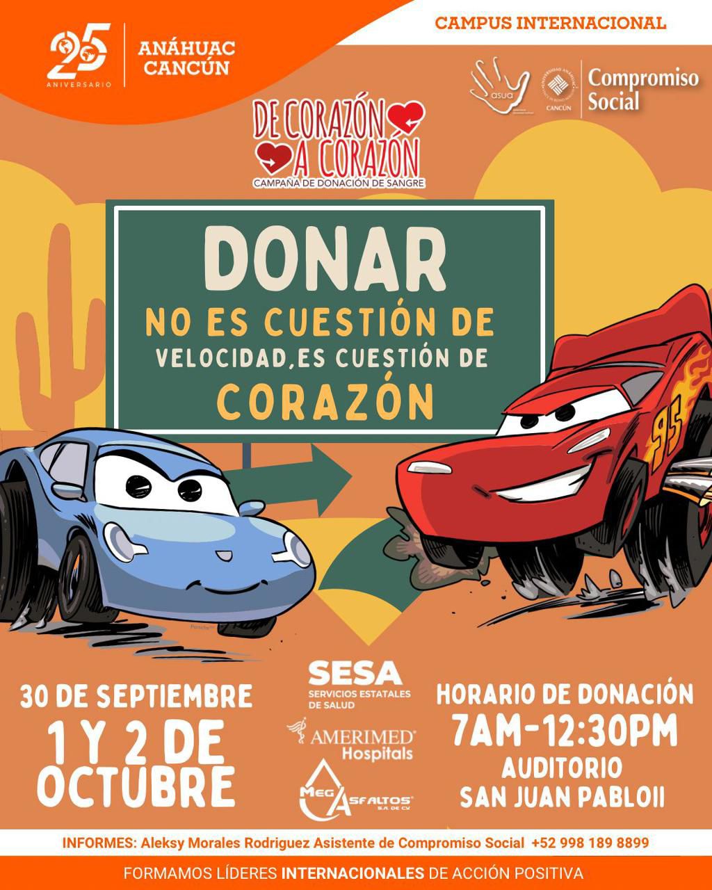 Convoca Mara Lezama a participar en campaña universitaria de donación de sangre en Cancún