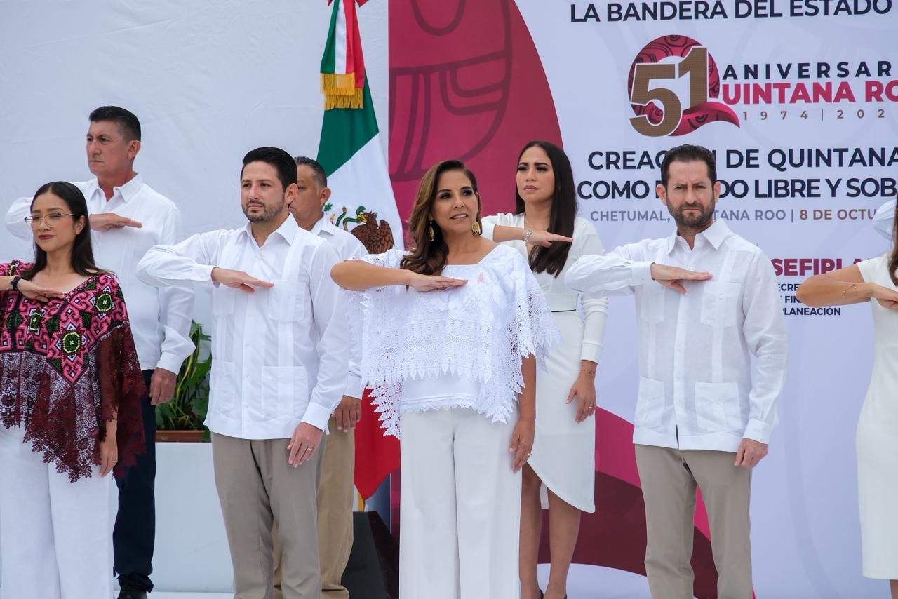 En el 51 aniversario de Quintana Roo Mara Lezama resalta la transformación