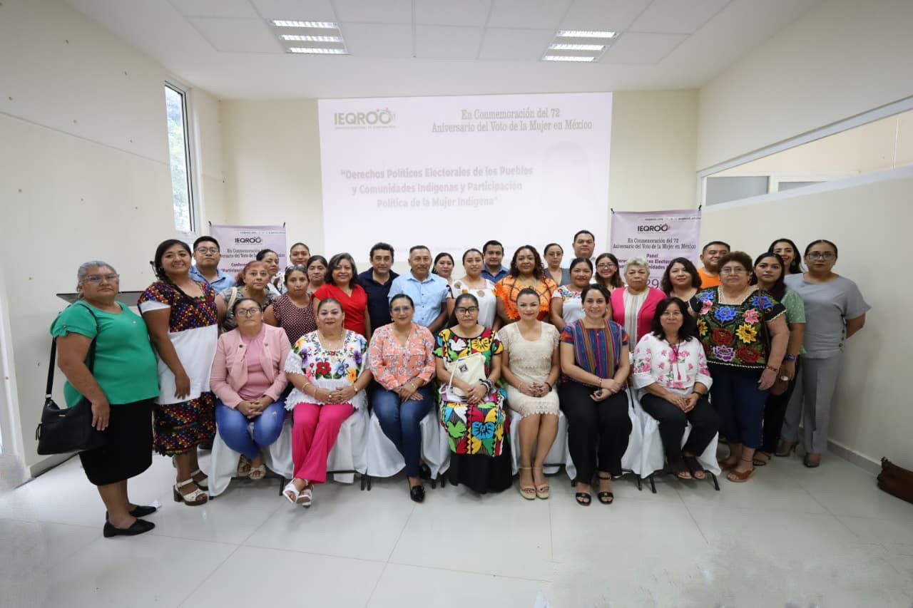 El IEQROO conmemora en José María Morelos, el 72 Aniversario del Voto Femenino en México