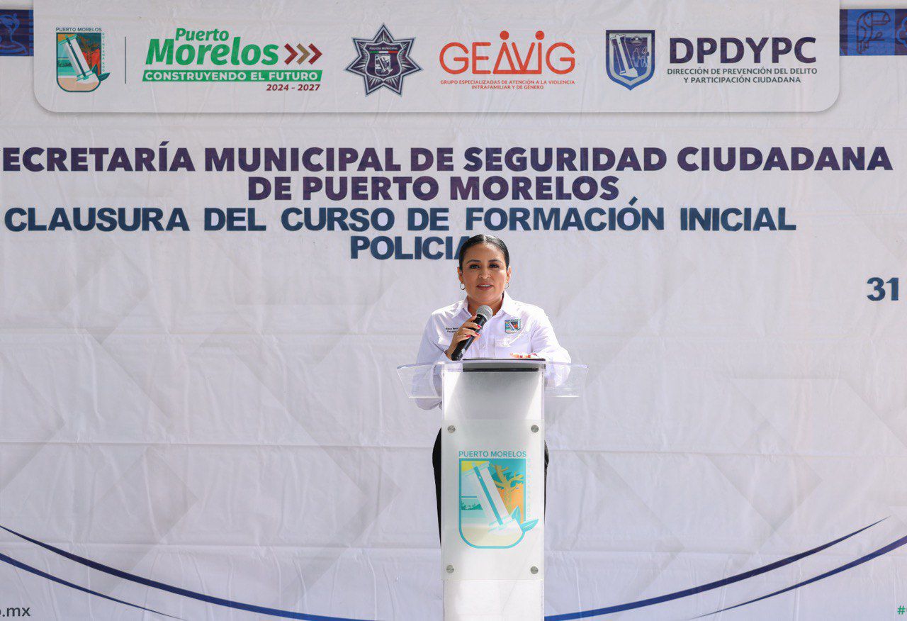 Entrega Blanca Merari diplomas de certificación policial