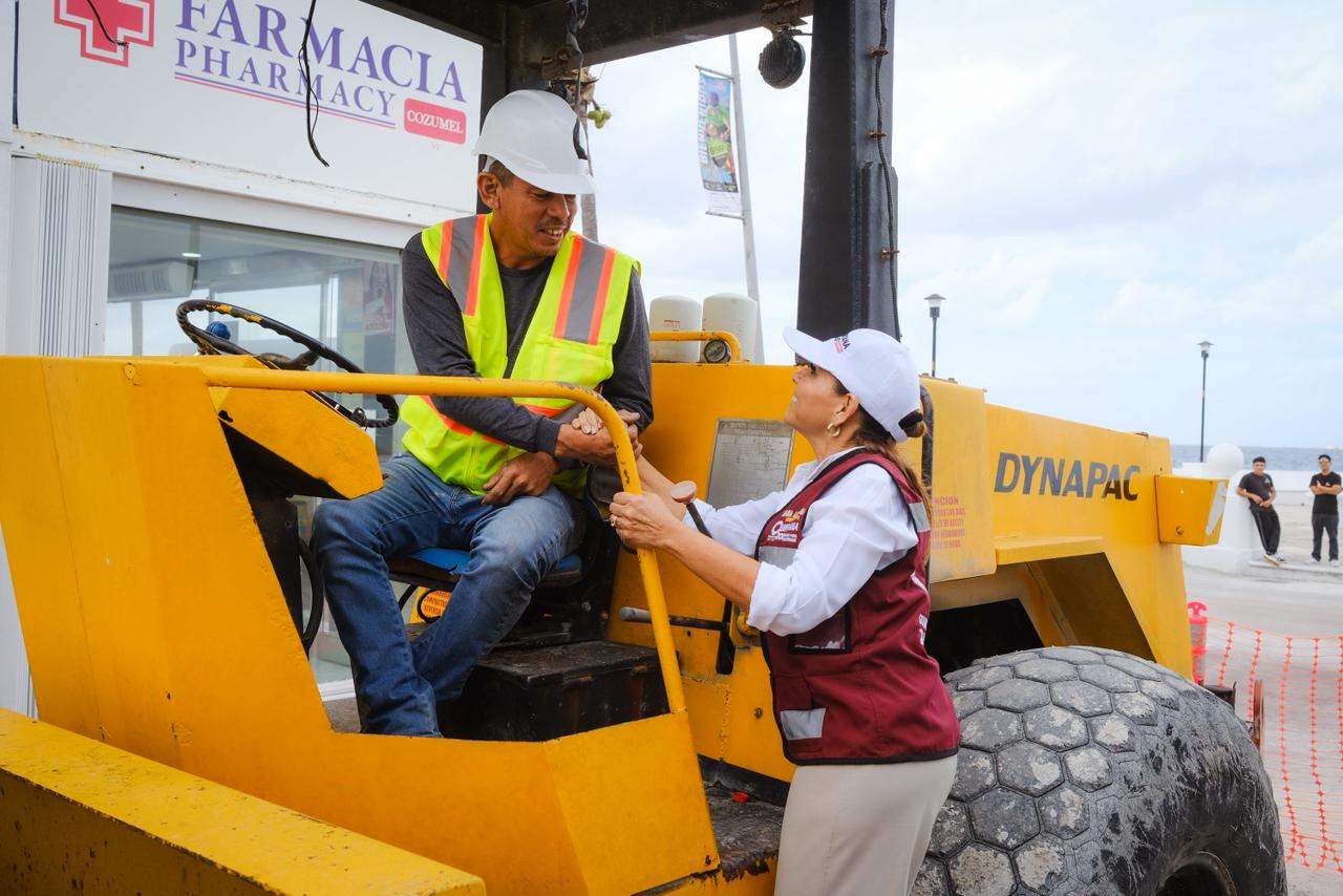 Inicia rehabilitación de calles del centro de Cozumel con recursos del Fideicomiso Crucerista