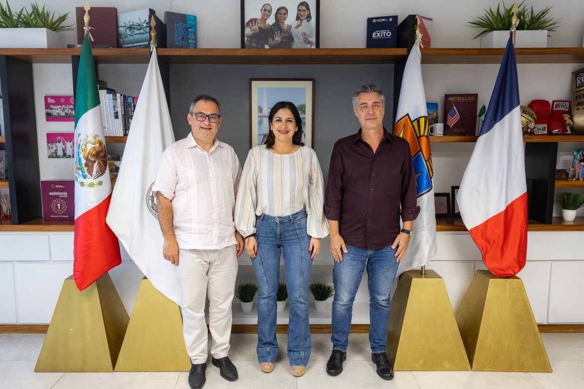 Estefanía Mercado fortalece lazos de cooperación con representantes consulares de Francia