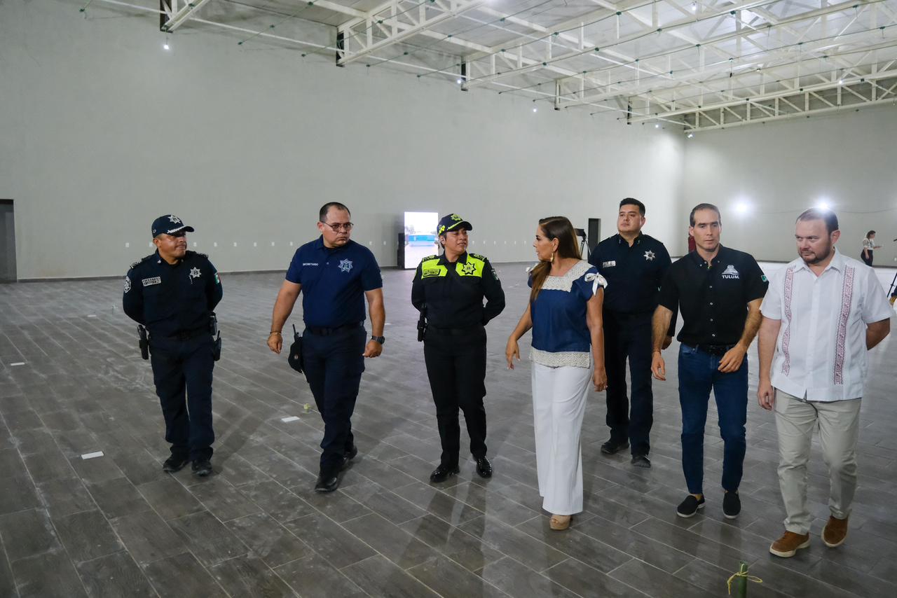 Supervisan Mara Lezama Espinosa y Diego Castañón avance del 70% del C4 en Tulum