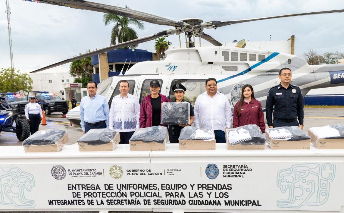Equipan la Secretaría de Seguridad Ciudadana de Playa del Carmen con inversión superior a 38.7 MDP