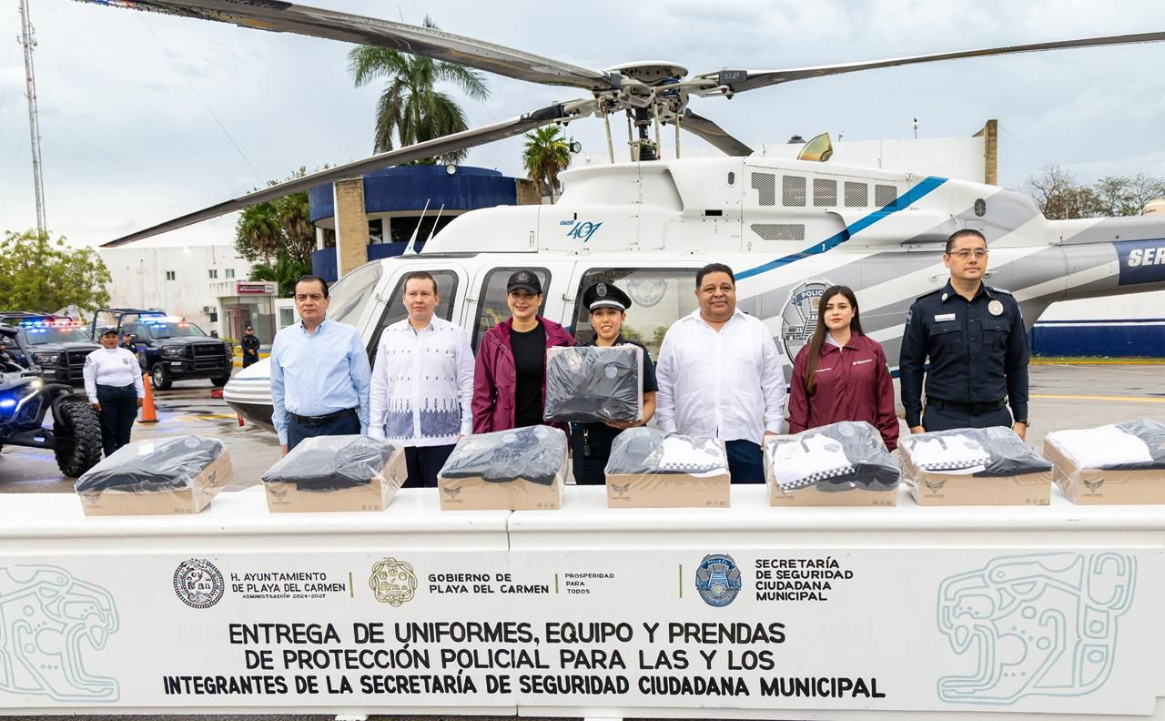 Equipan la Secretaría de Seguridad Ciudadana de Playa del Carmen con inversión superior a 38.7 MDP
